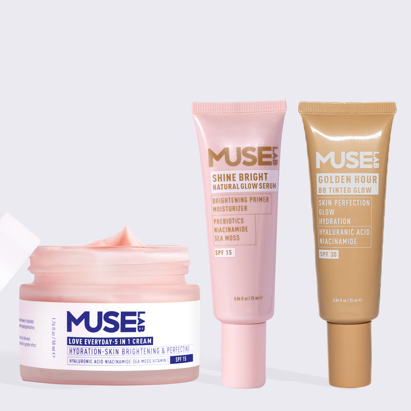 Nemlendirici & Cilt Tonu Eşitleyici 3'lü Bakım ve Makyaj Seti